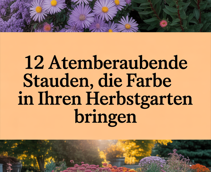 12 atemberaubende Stauden, die Farbe in Ihren Herbstgarten bringen