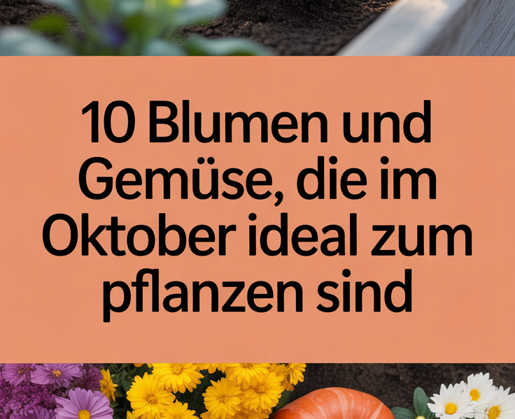10 Blumen und Gemüse, die im Oktober ideal zum Pflanzen sind