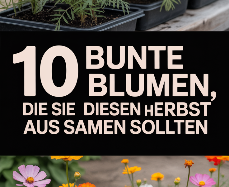 10 Bunte Blumen, Die Sie Diesen Herbst Aus Samen Ziehen Sollten