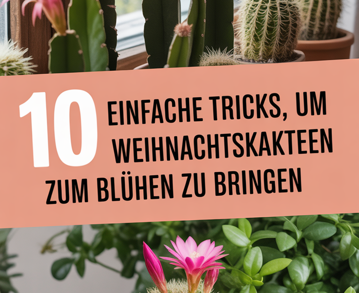 10 einfache Tricks, um Weihnachtskakteen zum Blühen zu bringen