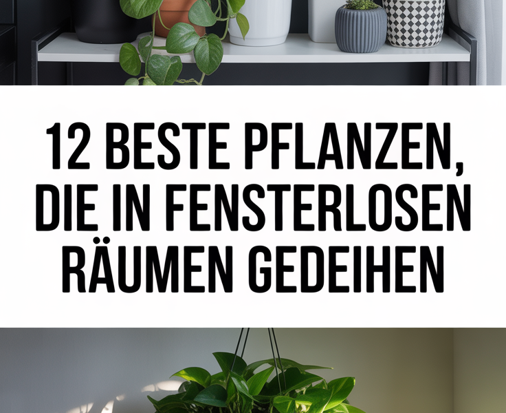12 Beste Pflanzen, die in fensterlosen Räumen gedeihen