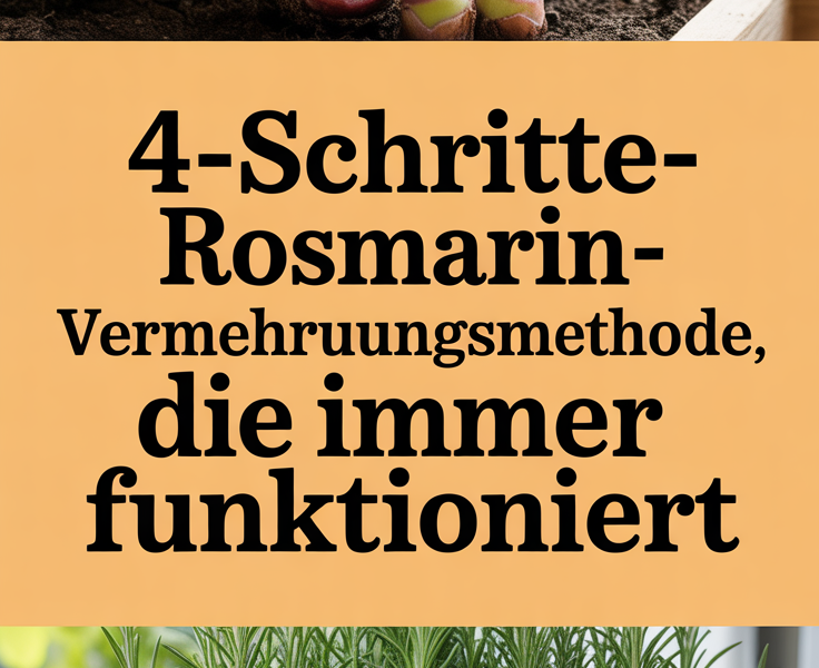 4-Schritte-Rosmarin-Vermehrungsmethode, die immer funktioniert