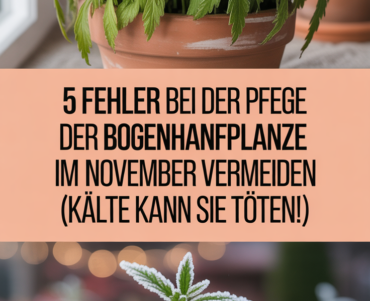 5 Fehler bei der Pflege der Bogenhanfpflanze im November vermeiden (Kälte kann sie töten!)