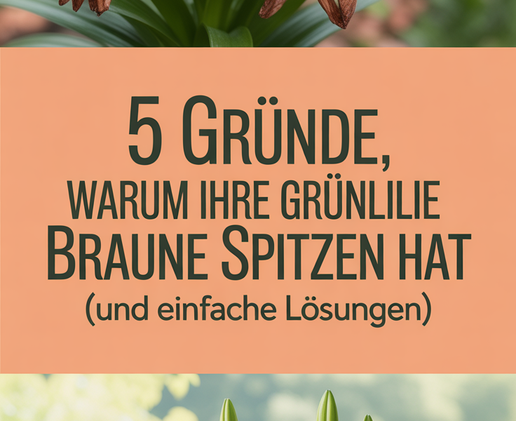 5 Gründe, warum Ihre Grünlilie braune Spitzen hat (und einfache Lösungen)