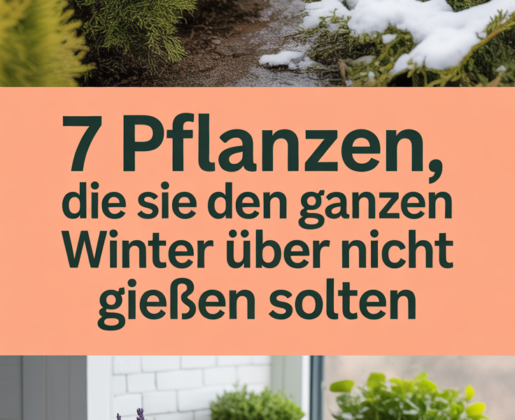 7 Pflanzen, die Sie den ganzen Winter über nicht gießen sollten