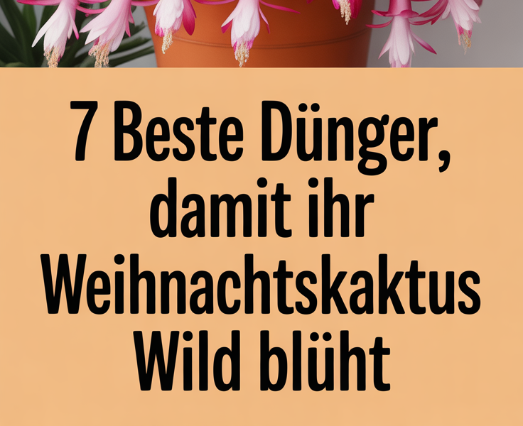 7 beste Dünger, damit Ihr Weihnachtskaktus wild blüht