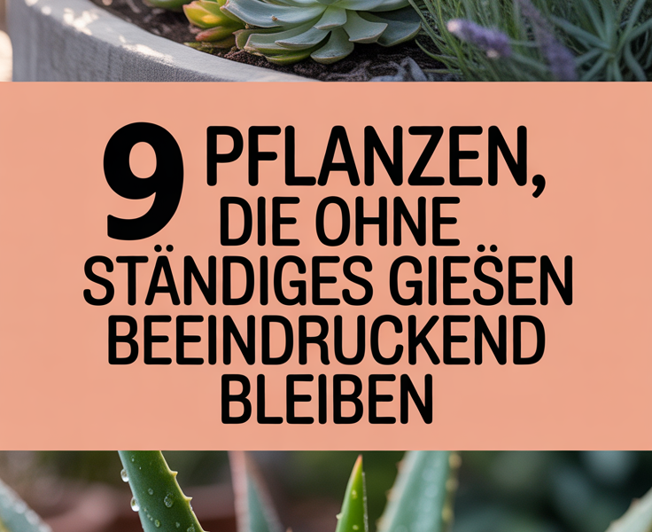 9 Pflanzen, die ohne ständiges Gießen beeindruckend bleiben