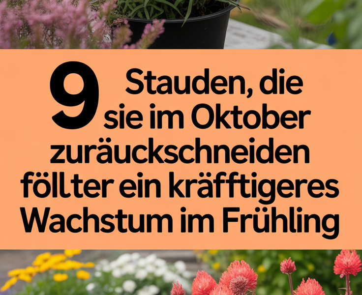 9 Stauden, die Sie im Oktober zurückschneiden sollten für ein kräftigeres Wachstum im Frühling