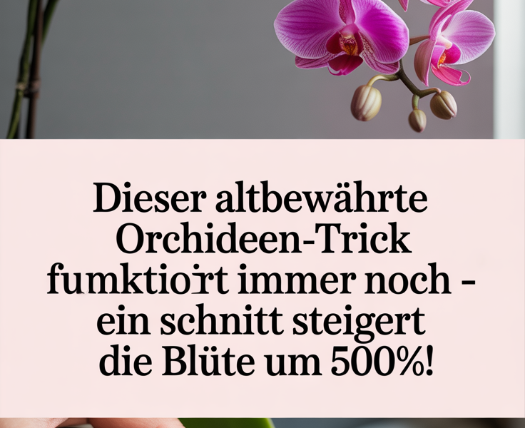 Dieser altbewährte Orchideen-Trick funktioniert immer noch – ein Schnitt steigert die Blüte um 500%!