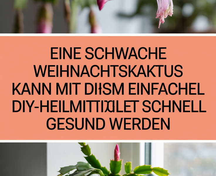 Eine schwache Weihnachtskaktus kann mit diesem einfachen DIY-Heilmittel schnell wieder gesund werden