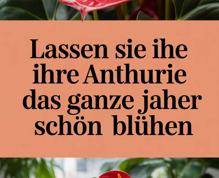 Lassen Sie Ihre Anthurie das ganze Jahr über schön blühen