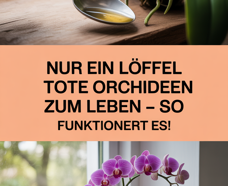 Nur ein Löffel erweckt tote Orchideen zum Leben – so funktioniert es!