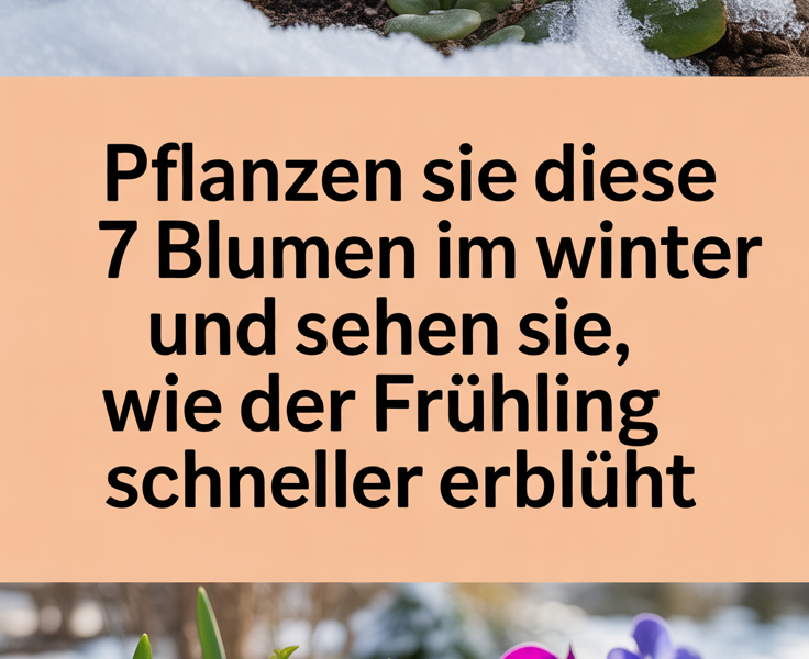 Pflanzen Sie diese 7 Blumen im Winter und sehen Sie, wie der Frühling schneller erblüht