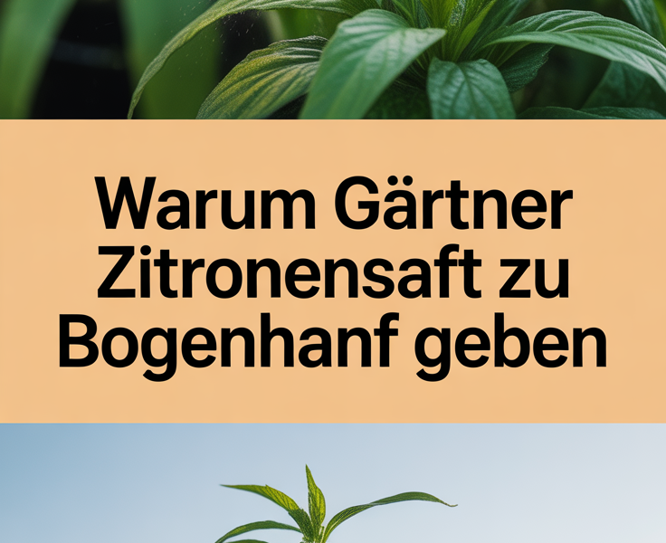 Warum Gärtner Zitronensaft zu Bogenhanf geben