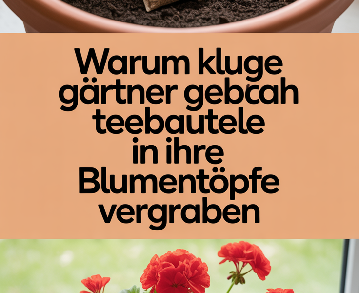 Warum kluge Gärtner gebrauchte Teebeutel in ihre Blumentöpfe vergraben
