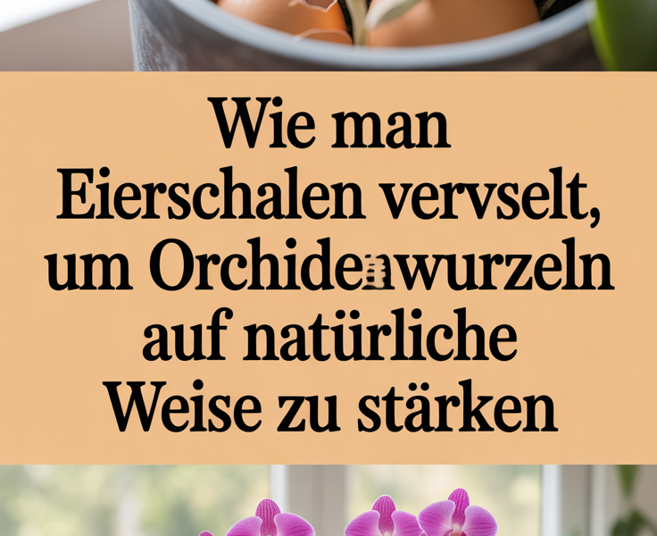 Wie man Eierschalen verwendet, um Orchideenwurzeln auf natürliche Weise zu stärken