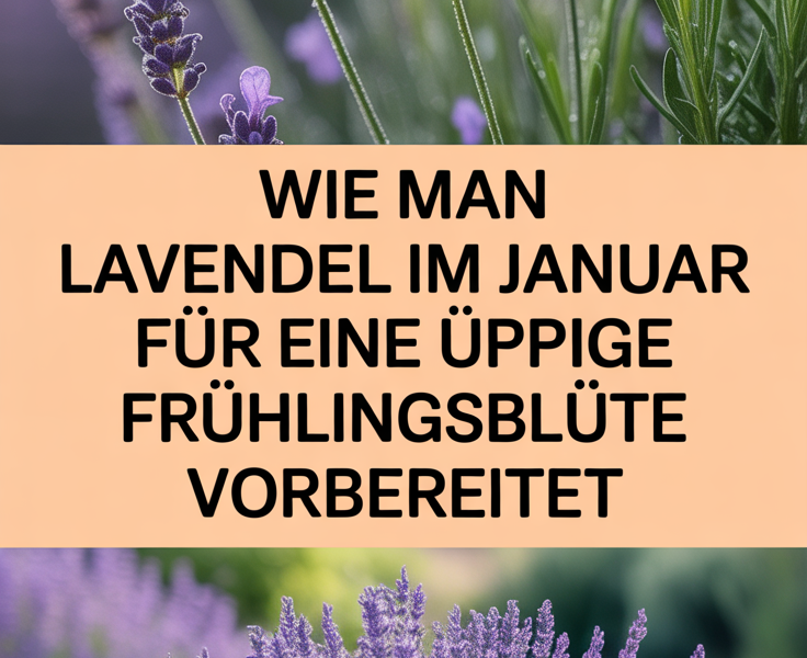 Wie man Lavendel im Januar für eine üppige Frühlingsblüte vorbereitet