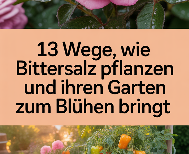 13 Wege, wie Bittersalz Pflanzen und Ihren Garten zum Blühen bringt
