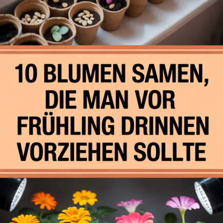 10 Blumen Samen, die man vor dem Frühling drinnen vorziehen sollte