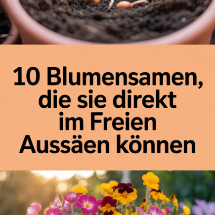 10 Blumensamen, die Sie direkt im Freien aussäen können