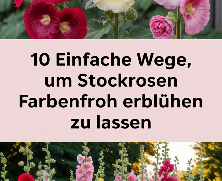 10 Einfache Wege, um Stockrosen Farbenfroh Erblühen zu Lassen
