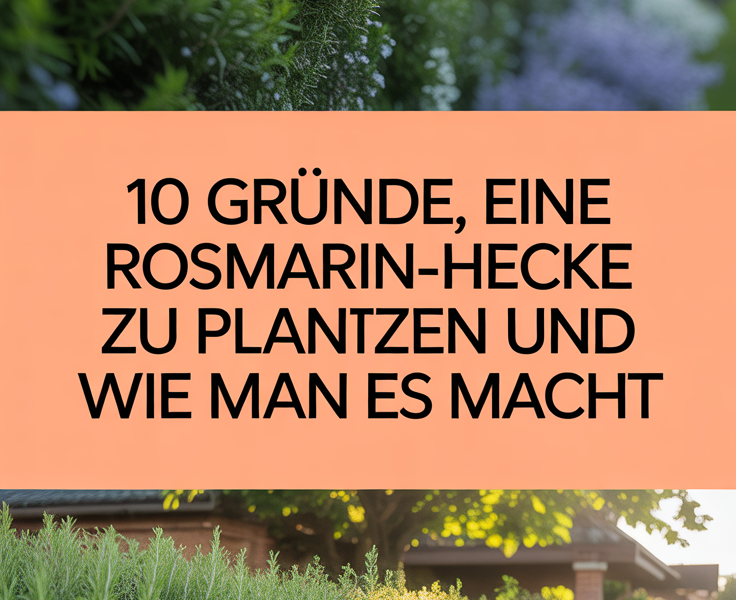 10 Gründe, eine Rosmarin-Hecke zu pflanzen und wie man es macht