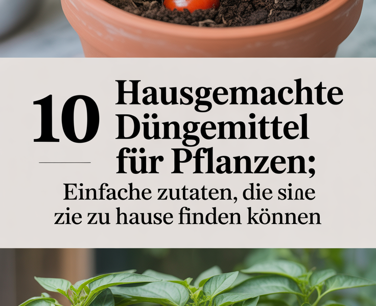 10 Hausgemachte Düngemittel für Pflanzen: Einfache Zutaten, die Sie zu Hause finden können