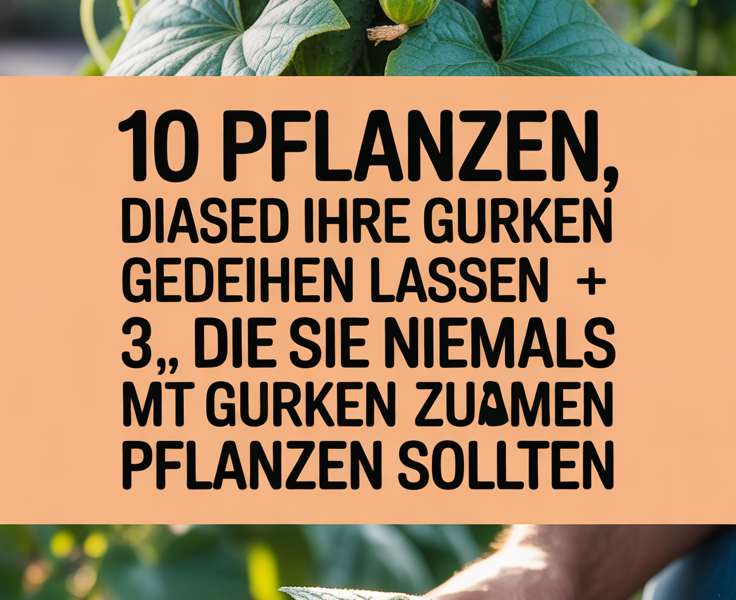 10 Pflanzen, die Ihre Gurken gedeihen lassen + 3, die Sie niemals mit Gurken zusammen pflanzen sollten