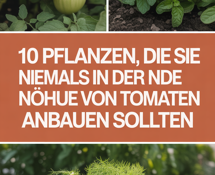 10 Pflanzen, die Sie niemals in der Nähe von Tomaten anbauen sollten