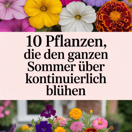10 Pflanzen, die den ganzen Sommer über kontinuierlich blühen