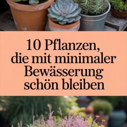 10 Pflanzen, die mit minimaler Bewässerung schön bleiben