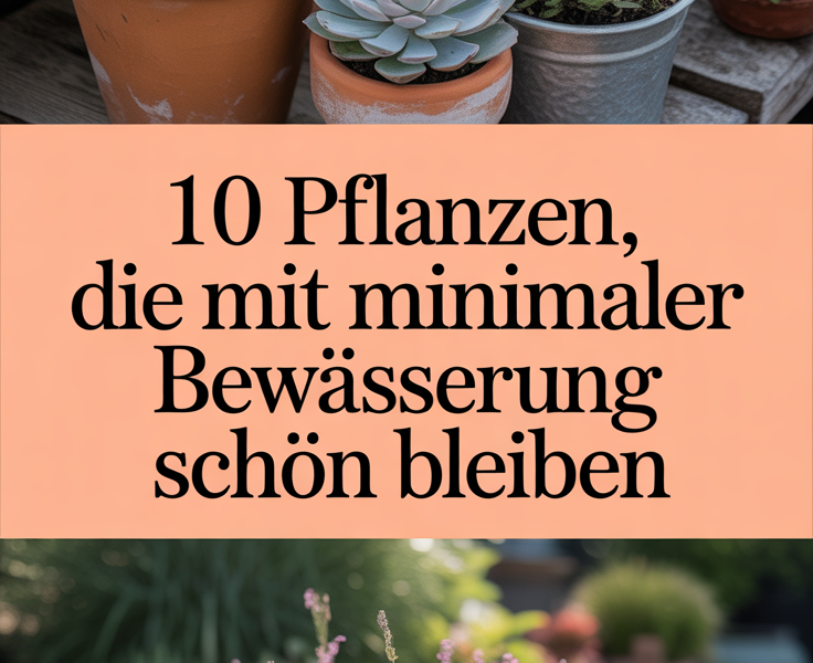 10 Pflanzen, die mit minimaler Bewässerung schön bleiben