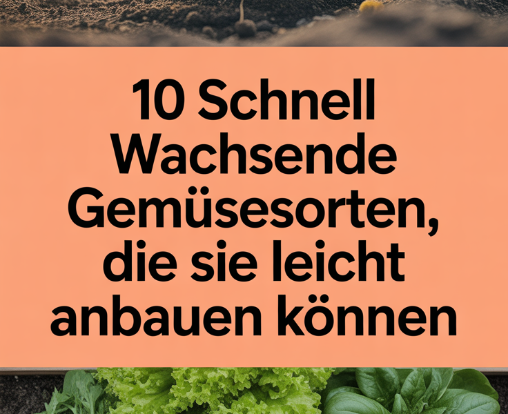 10 Schnell wachsende Gemüsesorten, die Sie leicht anbauen können