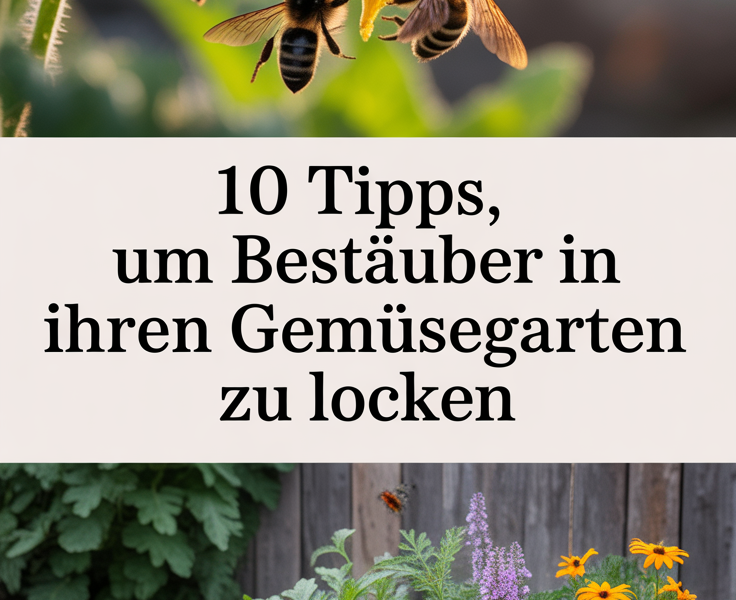 10 Tipps, um Bestäuber in Ihren Gemüsegarten zu locken