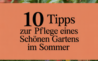 10 Tipps zur Pflege eines schönen Gartens im Sommer