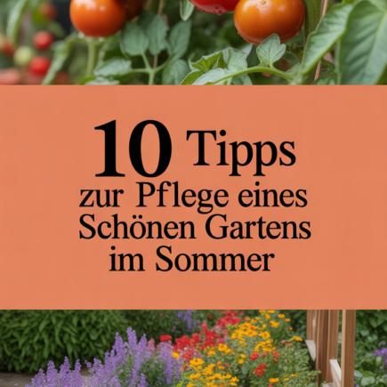 10 Tipps zur Pflege eines schönen Gartens im Sommer