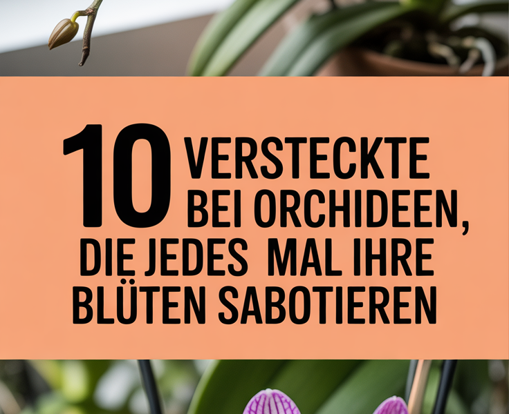 10 Versteckte Fehler bei Orchideen, die jedes Mal Ihre Blüten sabotieren