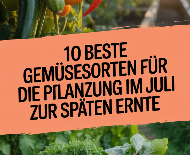10 beste Gemüsesorten für die Pflanzung im Juli zur späten Ernte