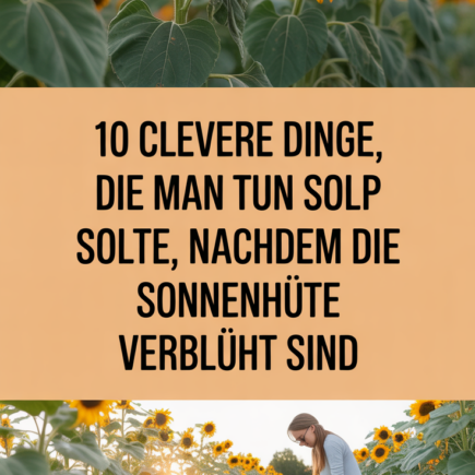 10 clevere Dinge, die man tun sollte, nachdem die Sonnenhüte verblüht sind