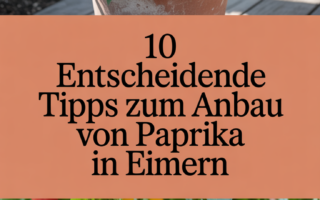 10 entscheidende Tipps zum Anbau von Paprika in Eimern