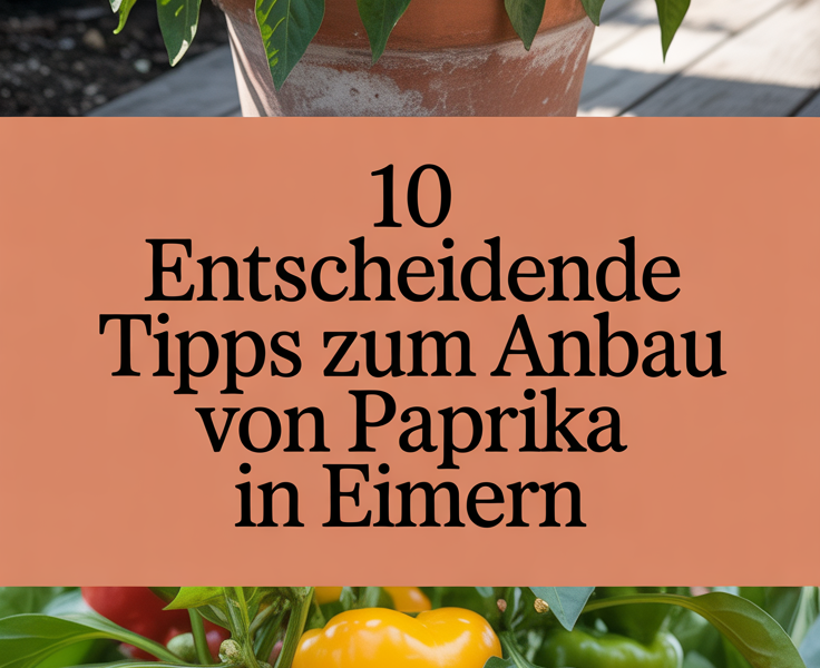 10 entscheidende Tipps zum Anbau von Paprika in Eimern