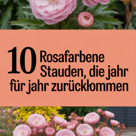 10 rosafarbene Stauden, die Jahr für Jahr zurückkommen