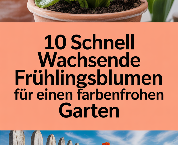 10 schnell wachsende Frühlingsblumen für einen farbenfrohen Garten