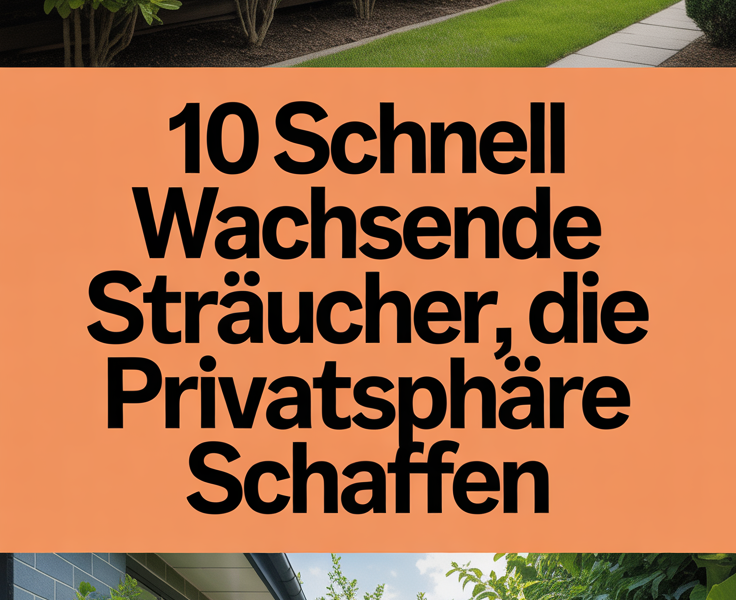 10 schnell wachsende Sträucher, die Privatsphäre schaffen