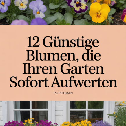 12 günstige Blumen, die Ihren Garten sofort aufwerten