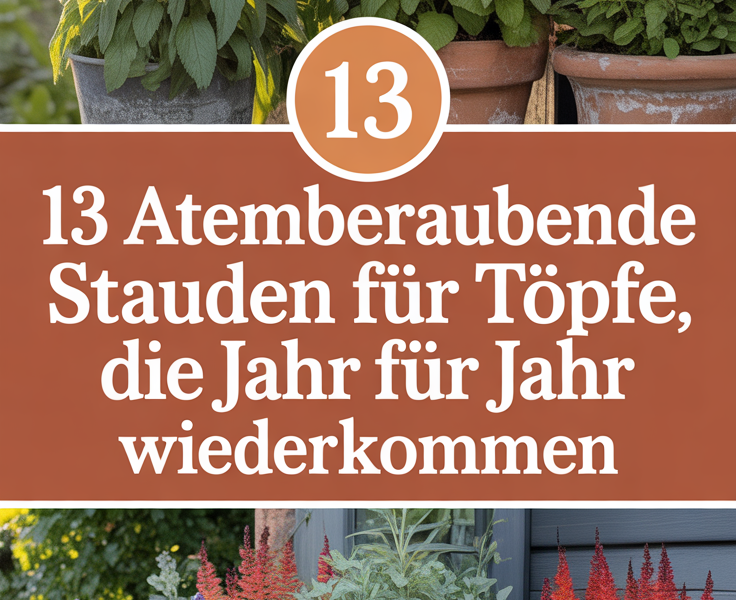 13 Atemberaubende Stauden für Töpfe, die Jahr für Jahr wiederkommen