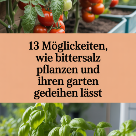 13 Möglichkeiten, wie Bittersalz Pflanzen und Ihren Garten gedeihen lässt