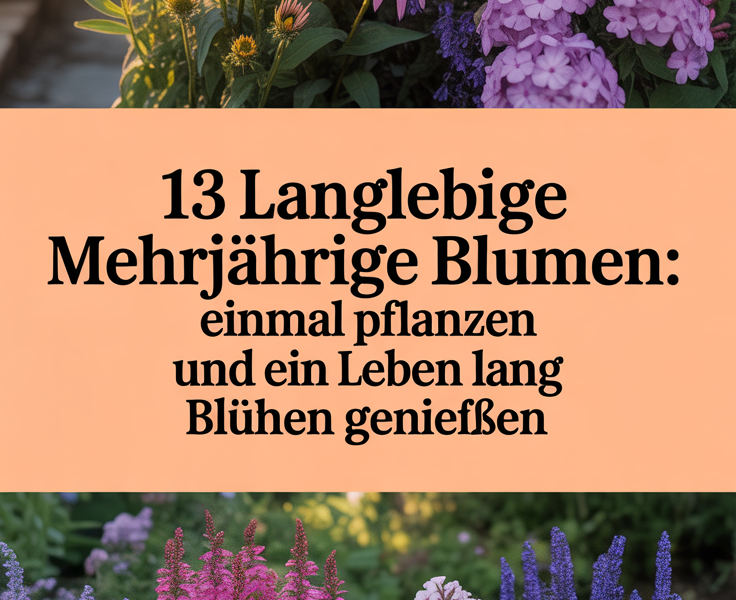 13 langlebige mehrjährige Blumen: Einmal pflanzen und ein Leben lang blühen genießen