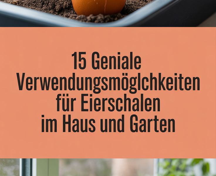 15 geniale Verwendungsmöglichkeiten für Eierschalen im Haus und Garten