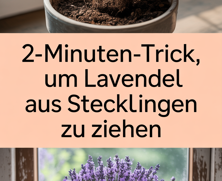 2-Minuten-Trick, um Lavendel aus Stecklingen zu ziehen